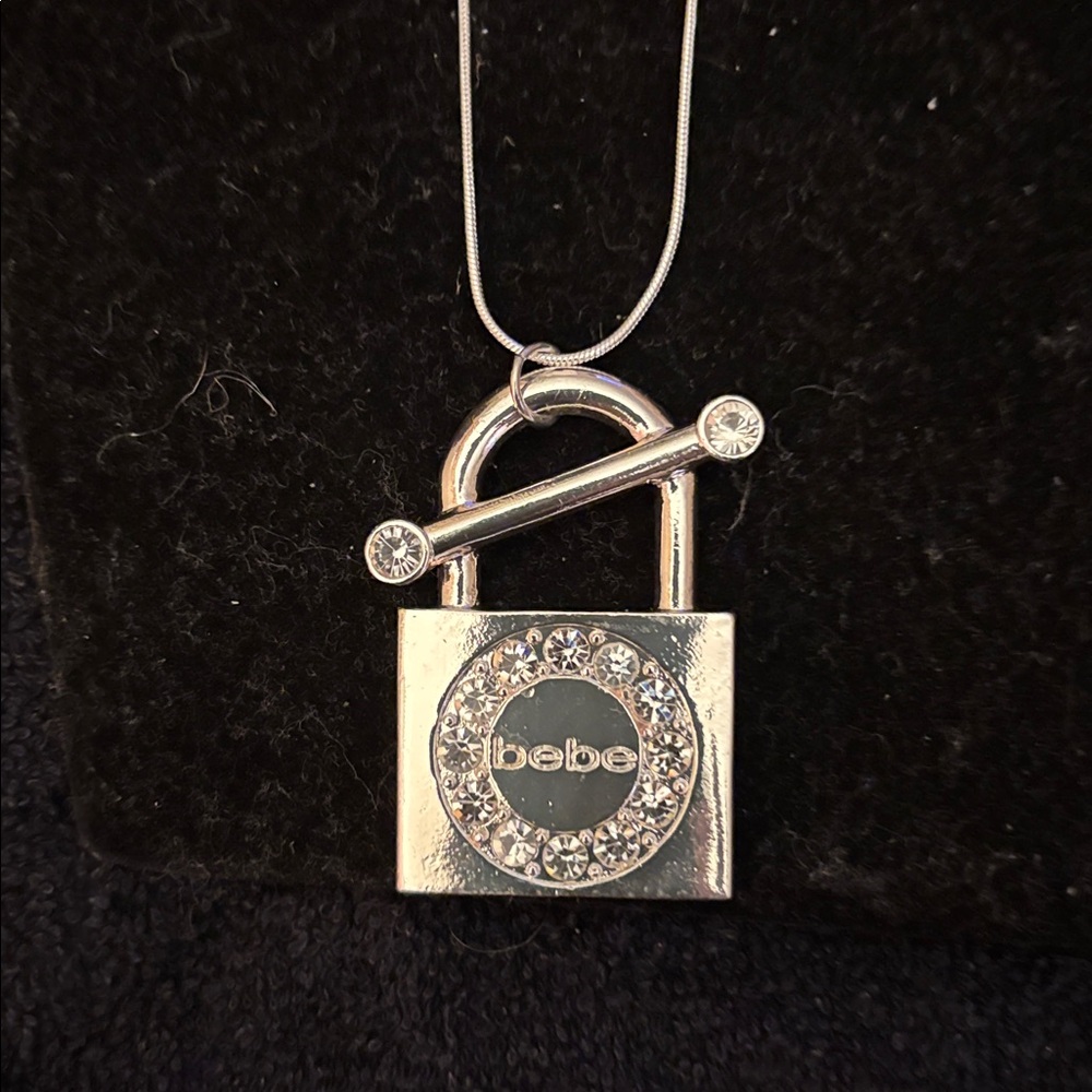 Bebe Silver Long Necklace